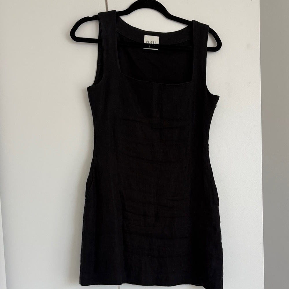 Posse Classic Alice Black Linen Dress